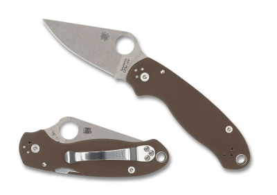 Spyderco C223GPBN15V Para 3 Brown G10 SPRINT 24