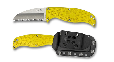 Spyderco FB31SYL Enuff Salt SHEEPFOOT FRN Yellow tauchermesser