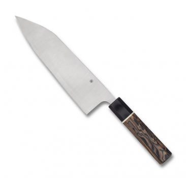 Spyderco K18GPBNBK Bunka Bocho Burl G10 Lam. Stahl