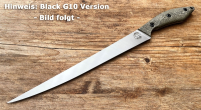 White River Knives Filiermesser 10 inch Black G10
