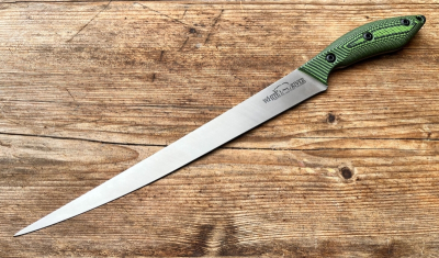 White River Knives Filiermesser 10 inch Green Black G10