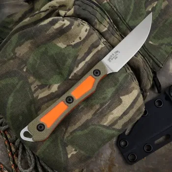 White River Knives Shoal Green/ Orange G10 Magnacut, WRSS-SHO-TGO, CPM-MagnaCut, Kydexscheide