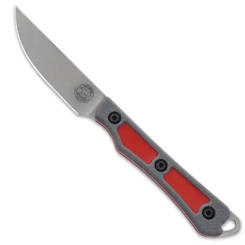 White River Knives Shoal Gray/ Red G10 Magnacut, WRSS-SHO-TGRR, CPM-MagnaCut, Kydexscheide