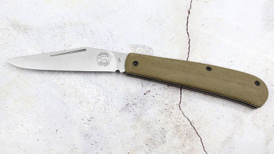 White River KnivesTrailhead Trapper Olive Drab Micarta