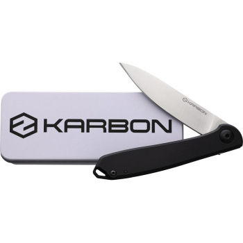 Karbon Knives Tidbit Framelock Black taschenmesser