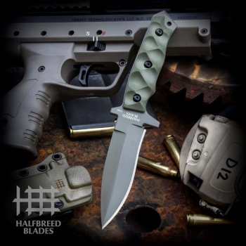 Halfbreed Blades MCK-01 Medium Clearance Knife OD