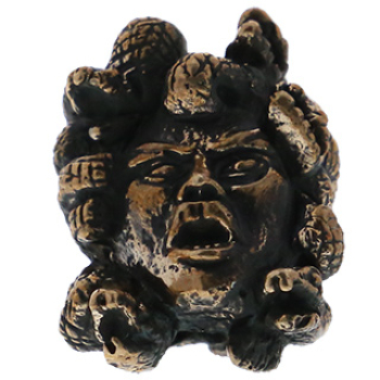 Lion ARMory Medusa Bead aus Messing