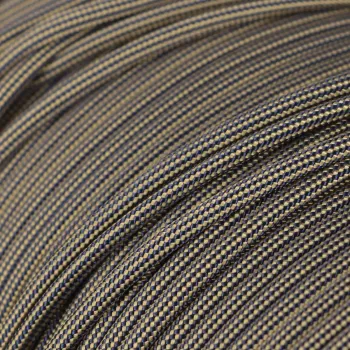 Paracord 550 Midnight Blau & Gold Stripes Typ III – Meterware