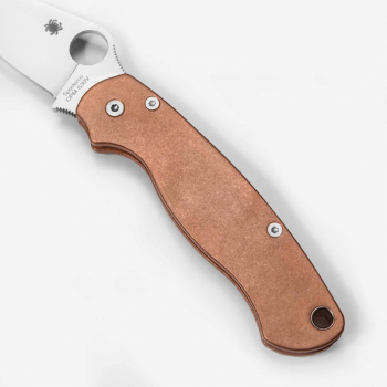 Flytanium Kupfer Griffschalen für Spyderco Paramilitary 2