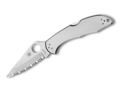 Spyderco Delica 4 Stainless Steel Serrated