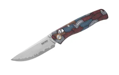 SRM Medal 255L-GQ2, Damascus Pattern G10 – Ansicht 1