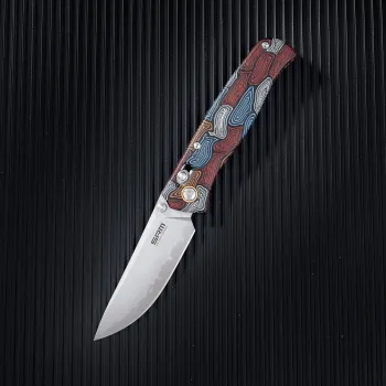 SRM Medal 255L-GQ2, Damascus Pattern G10 – Ansicht 4