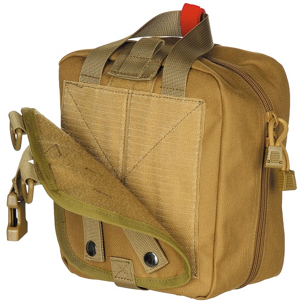 Messer / Outdoor - Tasche Erste-Hilfe groß MOLLE coyote tan