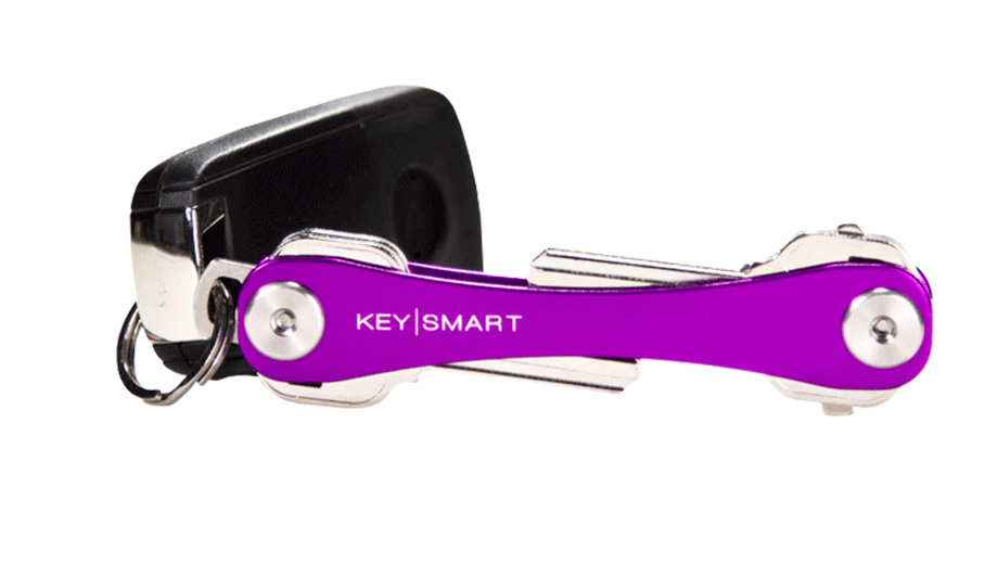 Messer / Outdoor - KeySmart Aluminum Compact Key Organizer - Purple (2-8  Keys)