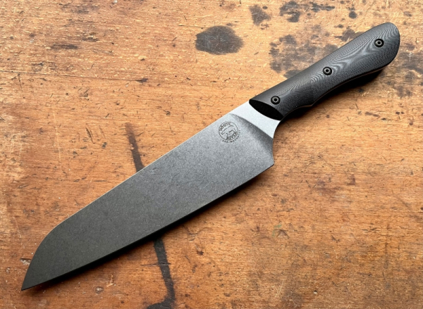 White River Knives S & S Chef Messer Black G10 Magnacut