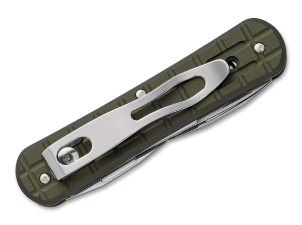Fox Knives Vulpis 130-F3 Grenade Pattern Aluminum OD Green