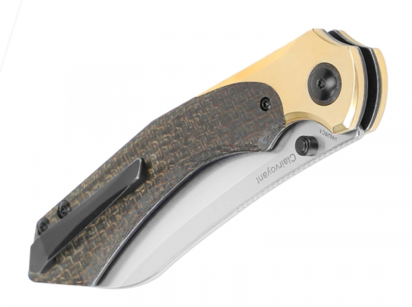 Kizer Clairvoyant 154CM Brass Micarta Black
