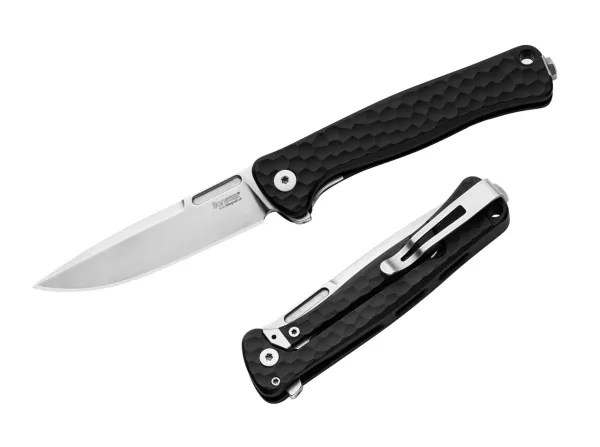 LionSteel Emmet Black Aluminum Hammertone – geöffnet und geschlossen