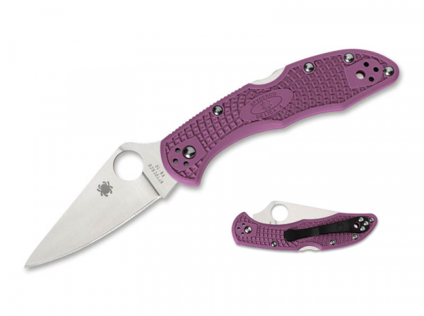 Spyderco Delica 4 Lightweight Flat Ground Purple
