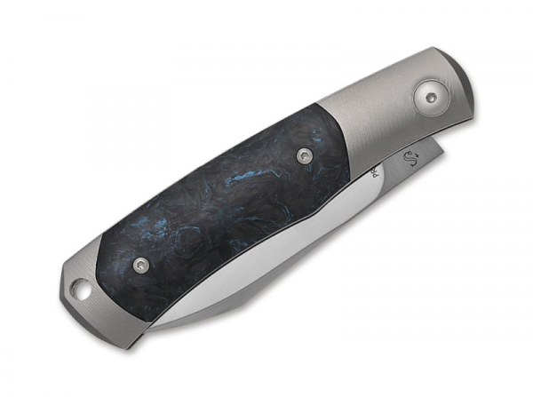 Viper Hug II Titanium CF Marble Blue taschenmesser