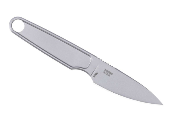 CRKT HangTi Silver Fixed Blade Neck Knife Titan Messer