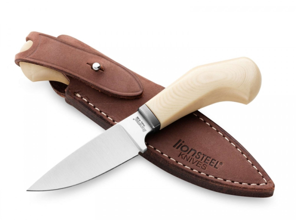 LionSteel Knives Willy Micarta White