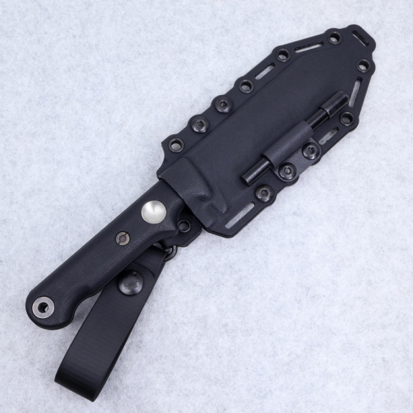White River Firecraft 5, Firecraft Blackout, Bushcraft Messer S35VN, White River Knives Germany, Survivalmesser feststehend, Heavy Duty Outdoormesser, Micarta Griff, Cerakote Messer
