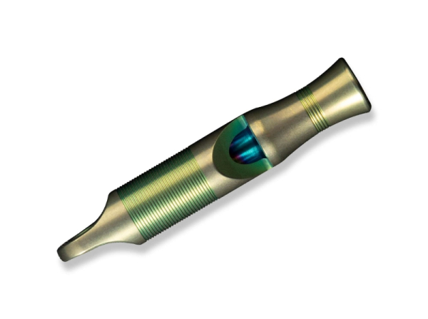 WE Knives Notfallpfeife A-05CP Titanium Green