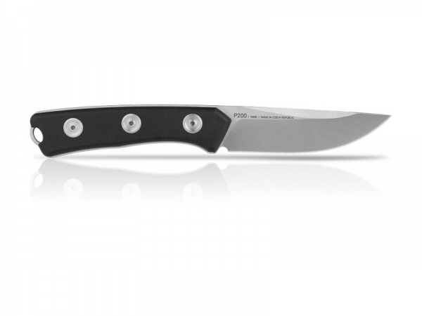 acta non verba knives p200 mk ll black stonewash glatte klinge leder jagdmesser