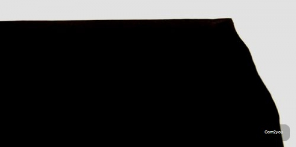 Vegetabiles gegerbtes Leder / schwarz / 10cm