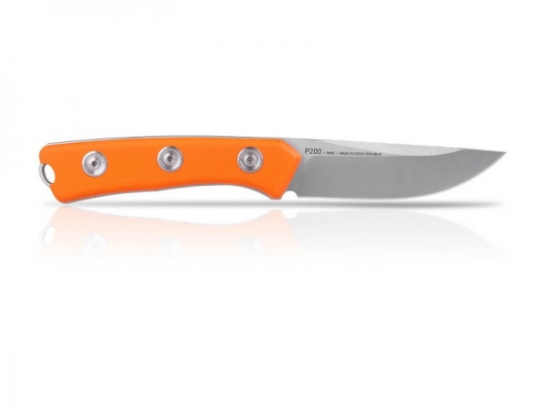 acta non verba knives p200 mk ll orange stonewash glatte klinge leder