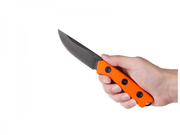 anv knives p200 mk ll black orange stonewash glatte klinge kydex outdoormesser