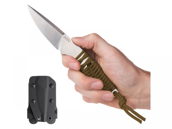 ANV Knives - ACTA NON VERBA - P100 Black/Dark Earth Kydex Sleipner