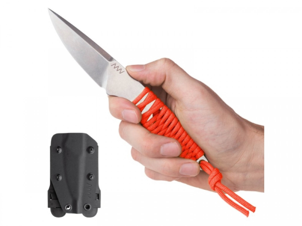 ANV Knives - ACTA NON VERBA -  P100 Black/Hunter Orange Kydex