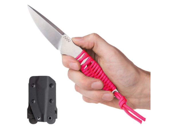 ANV Knives - ACTA NON VERBA - P100 Black/Pink Kydex Sleipner