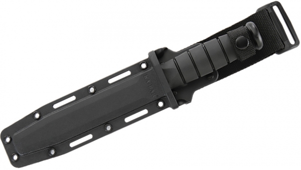 Ka-BaR Kampfmesser Black glatt/Polymerscheide