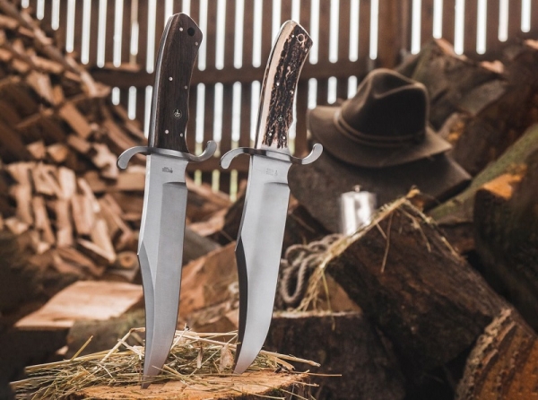 Böker Bowie Messer N690 Eichenholz