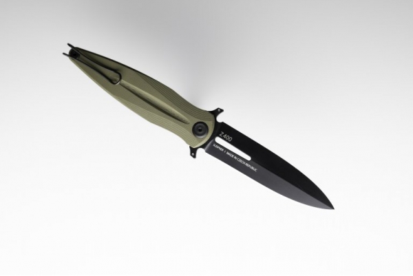 ANV Knives Z400 LinerLock Oliv Black G10 Sleipner DLC