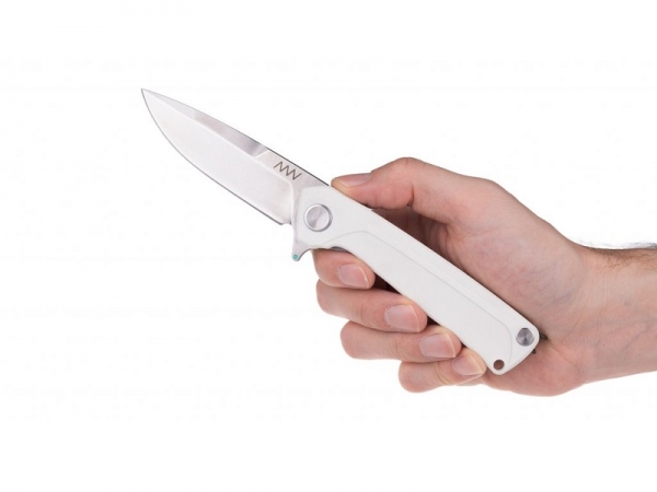 ANV Knives - ACTA NON VERBA - Z100 Linerlock White glatte Klinge G10