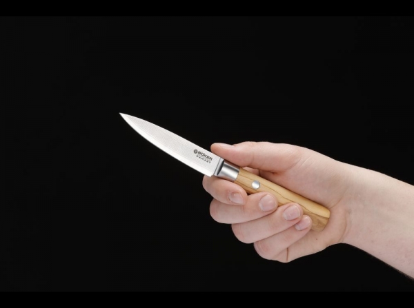 Böker Damast Olive Schälmesser