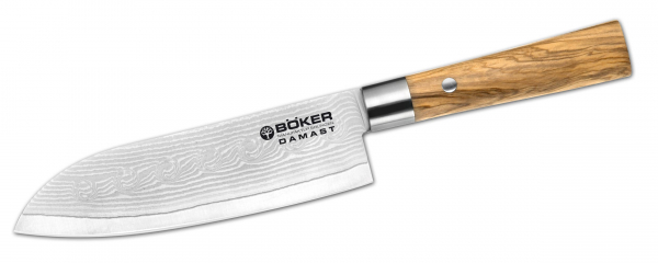 Böker Damast Olive Santoku