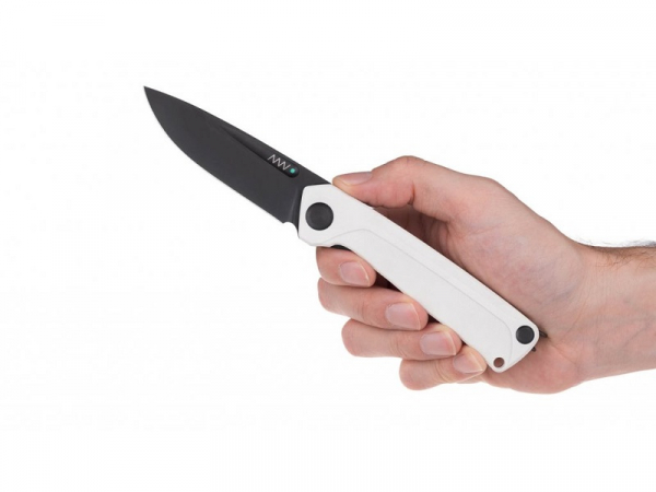 ANV Knives - ACTA NON VERBA - Z200 LinerLock glatte Klinge G10 Weiß DLC