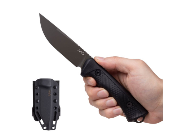 ANV Knives P200 Plain Edge Kydex Black Green Sleipner