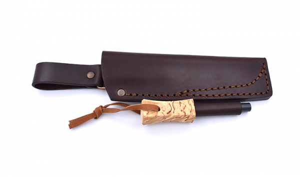 Scheide Bushcraft 115 / mit Feuerstahl / Brisa Enzo Trapper 115