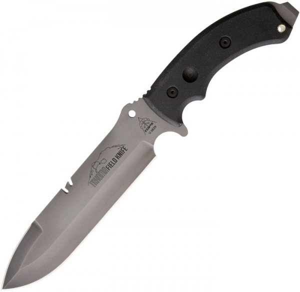 Tops Knives Tahoma Field Knife Black Canvas DE