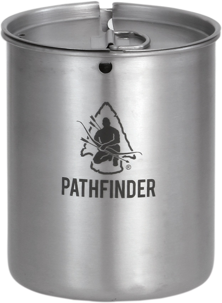 Pathfinder Edelstahl Tasse und Deckel