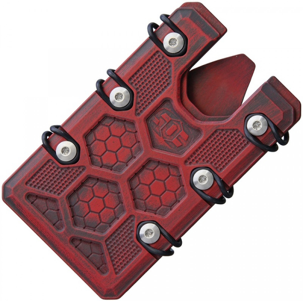 EOS Wallet 2.5 Red Black Titan Cerakote Geldscheinklammer