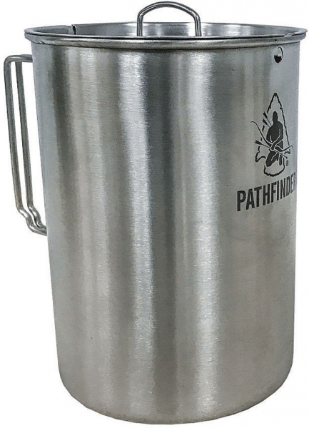 Pathfinder Edelstahl Tasse und Deckel 1.4L