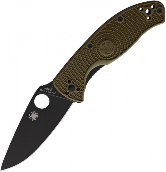 Spyderco C122PODBK Tenacious LWT Black Bld OD Green
