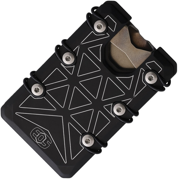 EOS Wallet 2.5 Hex Black Series Geldscheinklammer RFID-Blockierung Kreditkartenhalter